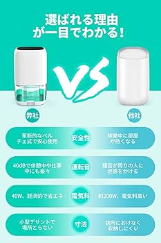 Amazon | 除湿機 除湿器 小型 強力除湿 ペルチェ式 大容量1000ml